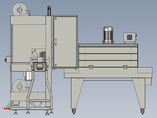 全自动袖口式封切收缩包装机后视缩略图