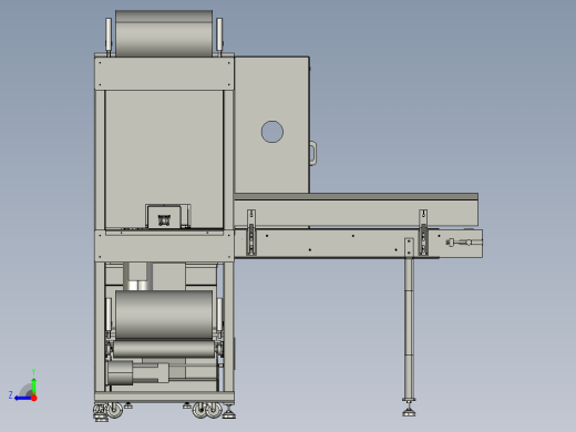 全自动袖口式封切收缩包装机右视缩略图