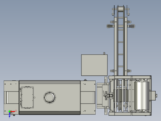 全自动袖口式封切收缩包装机俯视缩略图