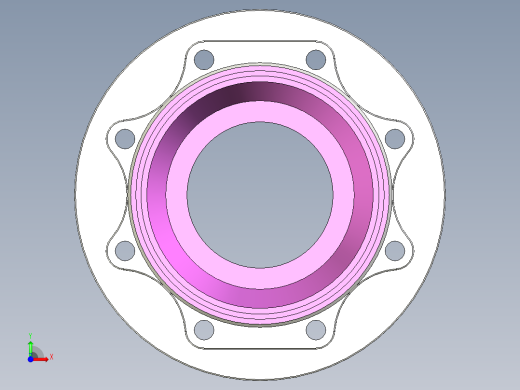 管道手动球阀-水管开关阀-手动阀门User Library-Flange C300DN100_FC300DN100.FCP前视缩略图
