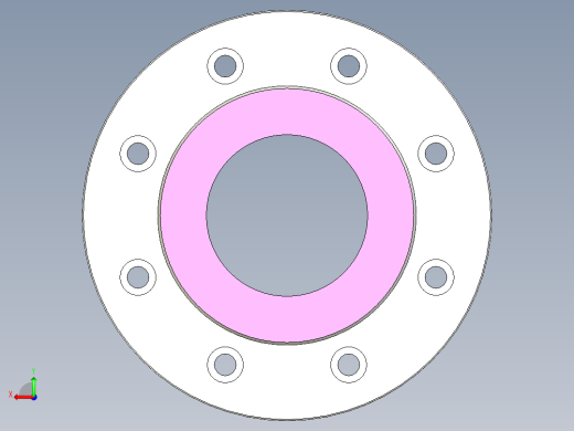 管道手动球阀-水管开关阀-手动阀门User Library-Flange C300DN100_FC300DN100.FCP后视缩略图