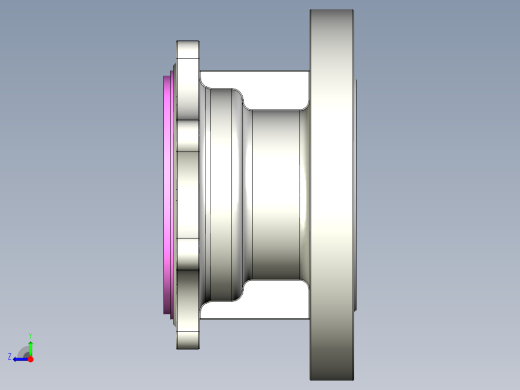 管道手动球阀-水管开关阀-手动阀门User Library-Flange C300DN100_FC300DN100.FCP右视缩略图
