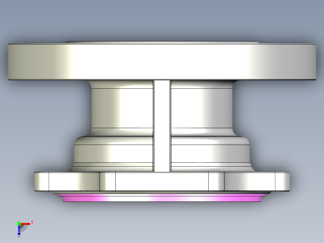 管道手动球阀-水管开关阀-手动阀门User Library-Flange C300DN100_FC300DN100.FCP俯视图