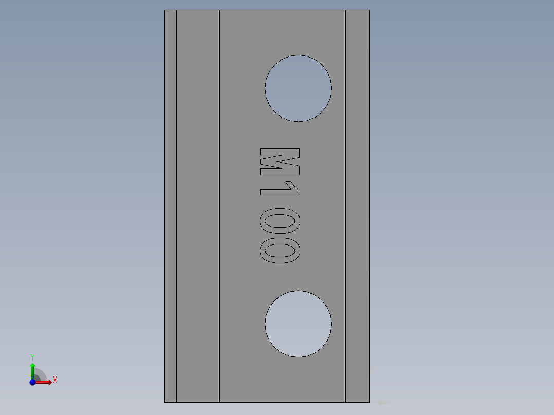 电动滑台模组MTG100安装螺母前视图