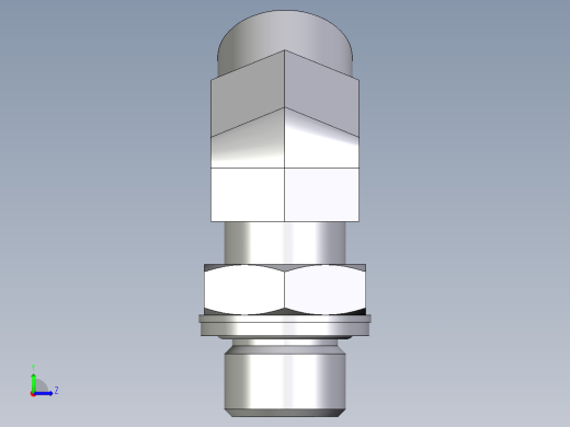 卡套式工业通用硬管接头EO_Adjustable_locknut_45_deg_elbow_VEE12SMOMDCF左视缩略图
