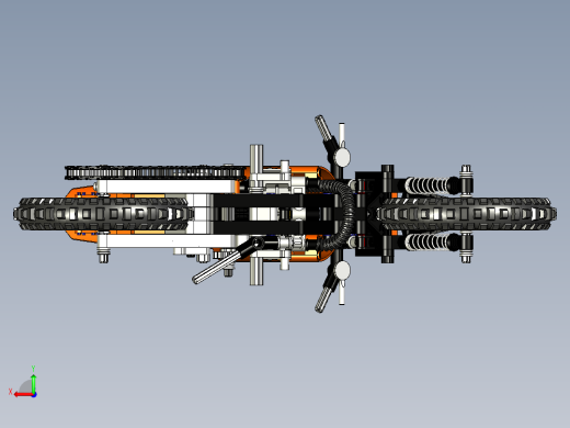 摩托车乐高拼图lego-technics-42007-inventor-stp格式后视缩略图
