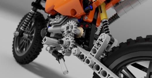 摩托车乐高拼图lego-technics-42007-inventor-stp格式缩略图
