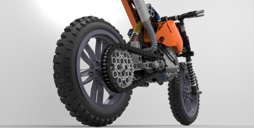 摩托车乐高拼图lego-technics-42007-inventor-stp格式缩略图