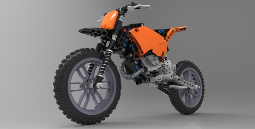 摩托车乐高拼图lego-technics-42007-inventor-stp格式缩略图