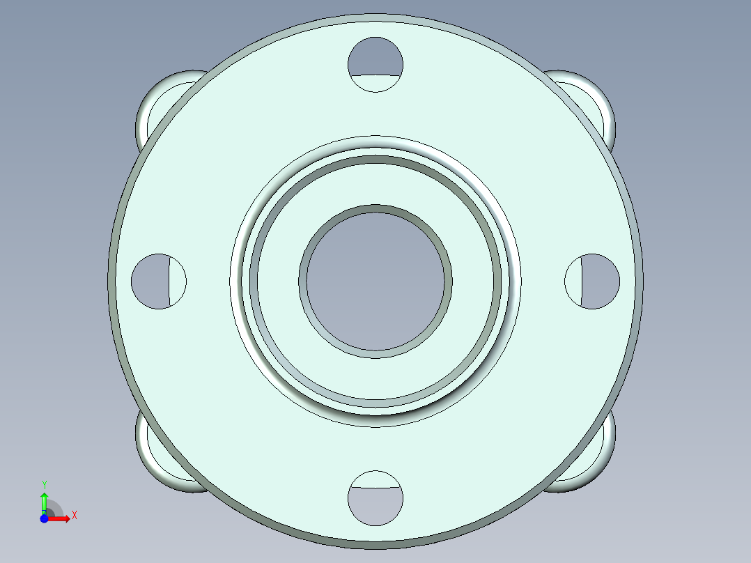 P121-基于桑塔纳的盘式制动器的设计及三维UG仿真+答辩PPT前视图