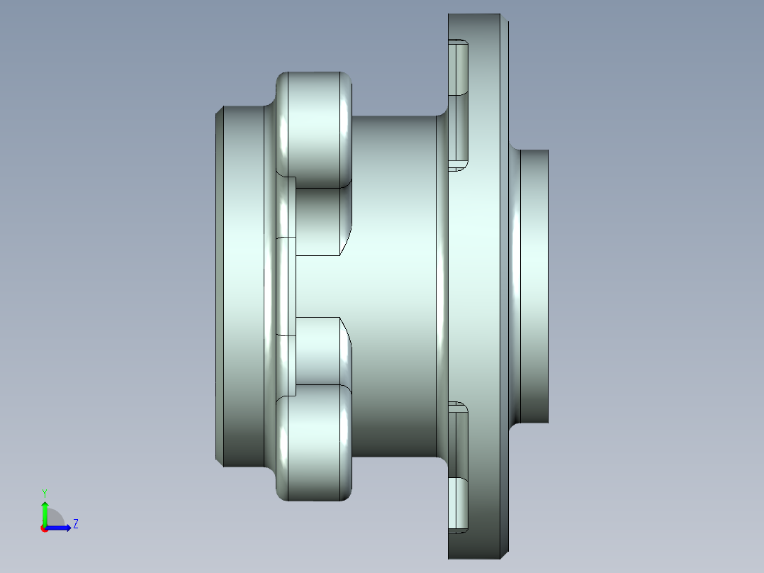 P121-基于桑塔纳的盘式制动器的设计及三维UG仿真+答辩PPT左视图