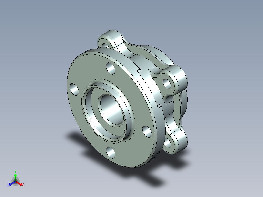 P121-基于桑塔纳的盘式制动器的设计及三维UG仿真+答辩PPT正等轴测图