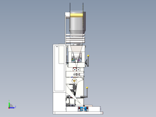液体颗粒包装机左视缩略图
