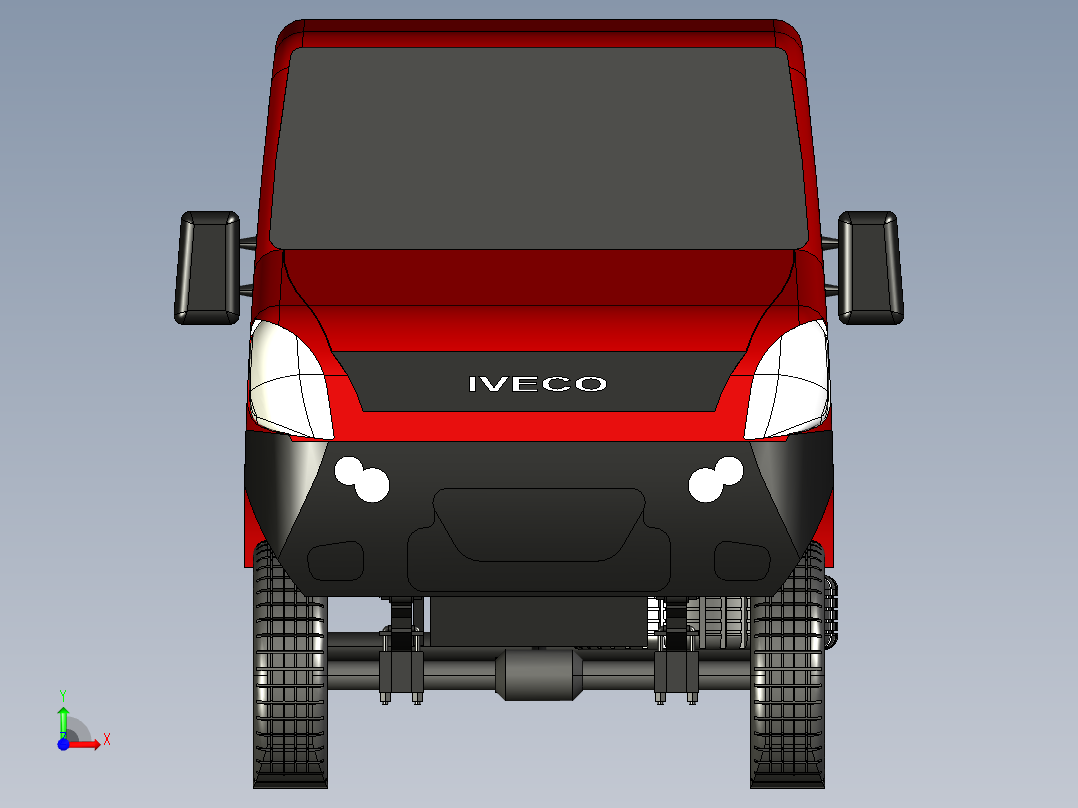 卡车底盘结构1前视图