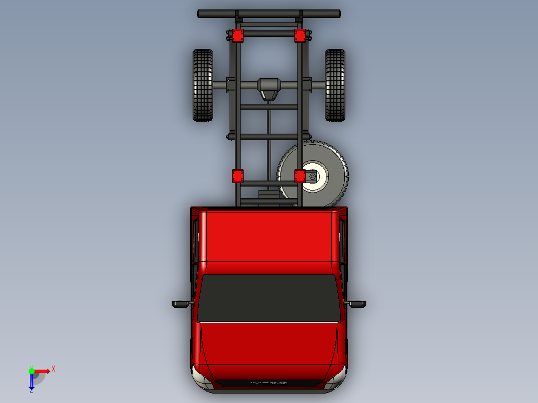 卡车底盘结构1俯视图