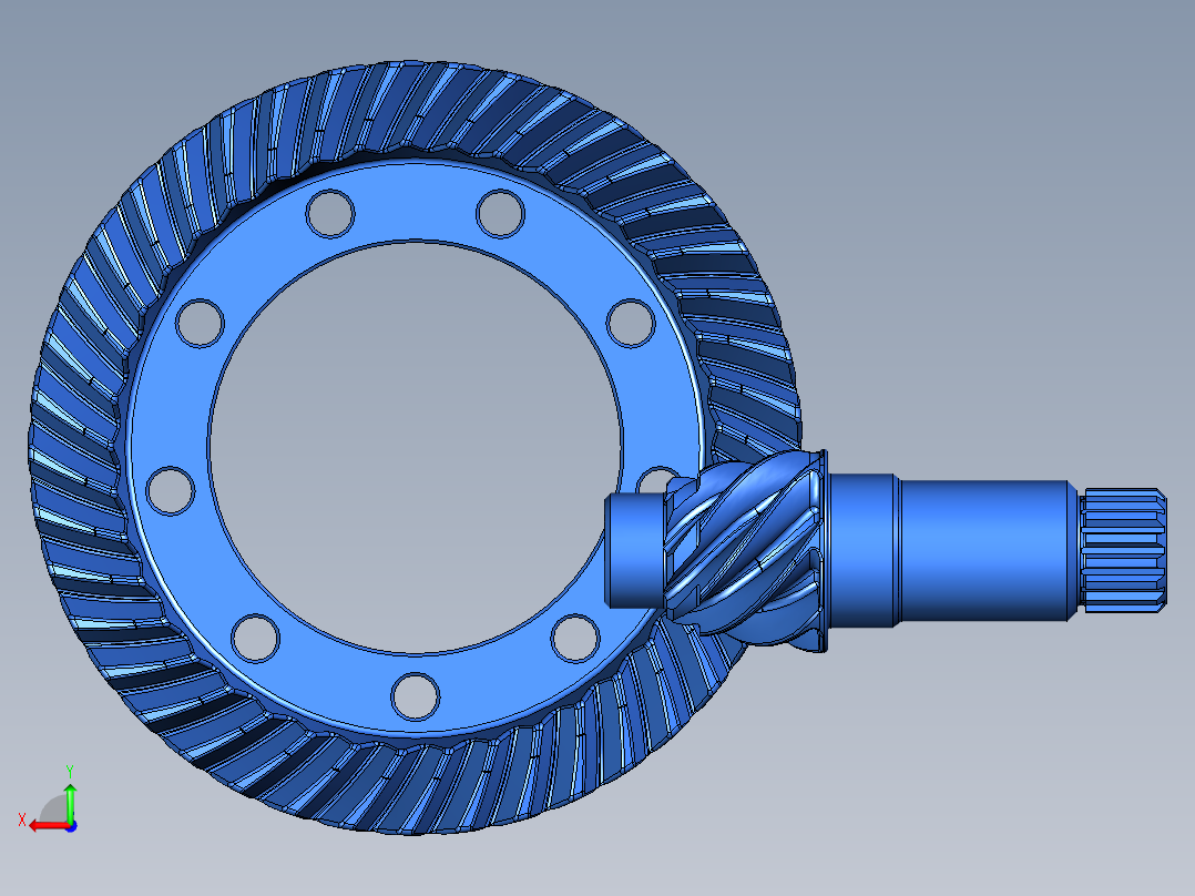 齿轮啮合 (77)后视图