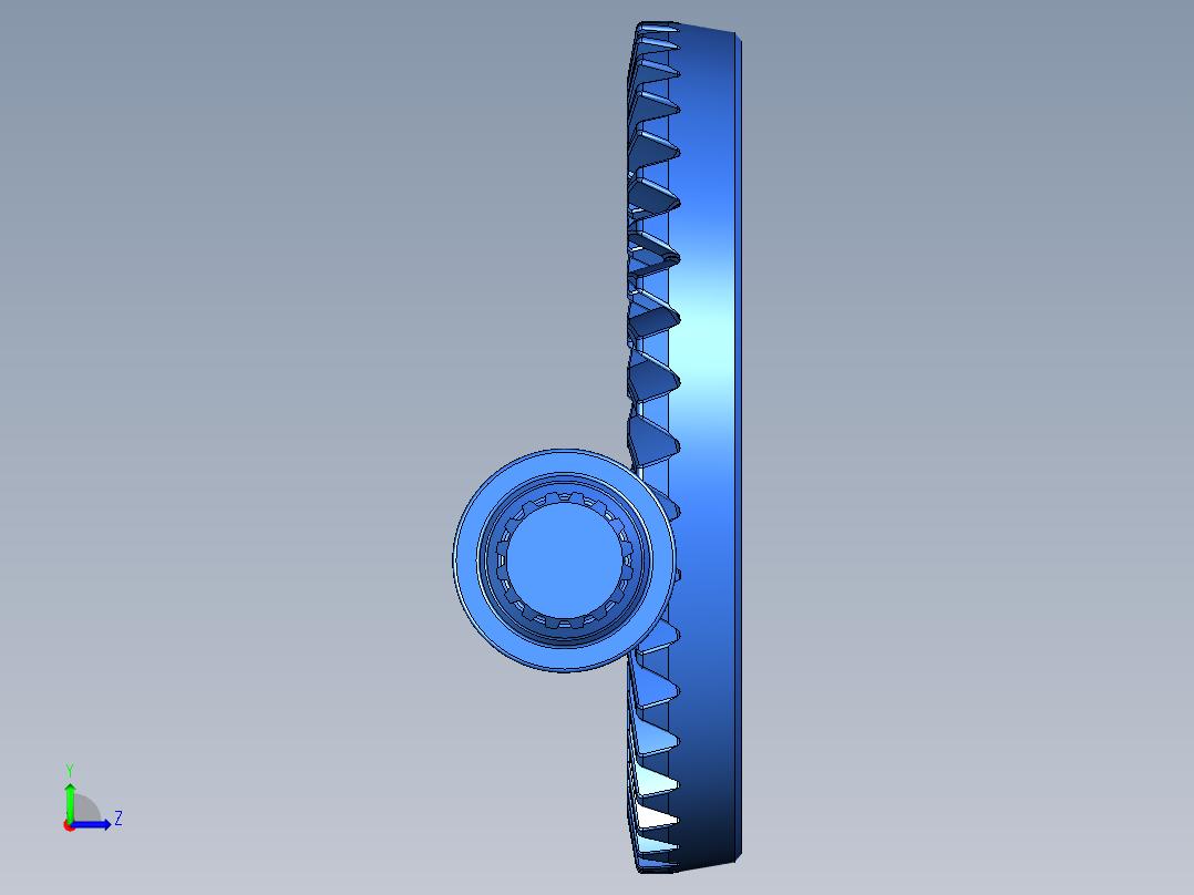 齿轮啮合 (77)左视图