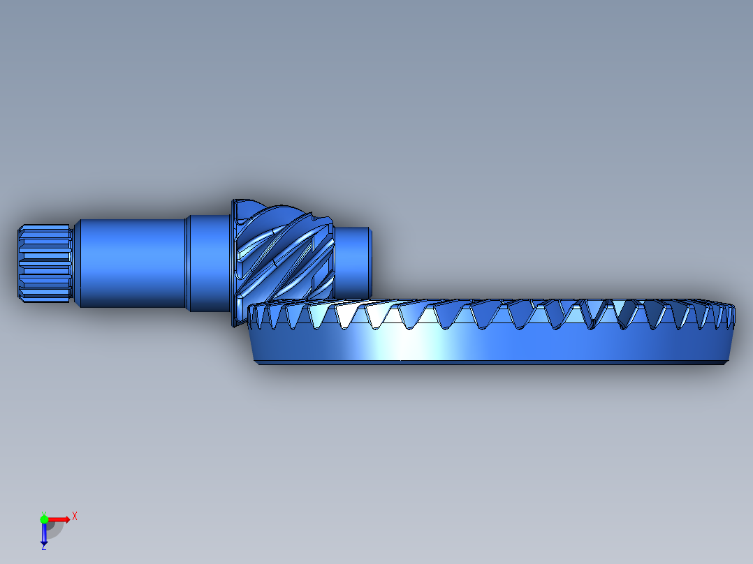 齿轮啮合 (77)俯视图