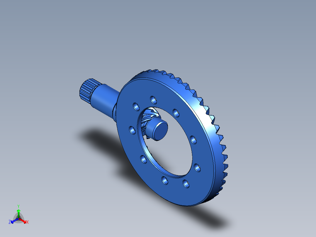 齿轮啮合 (77)正等轴测图