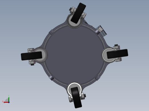 10L不锈钢桶带脚轮sw20可编辑后视缩略图
