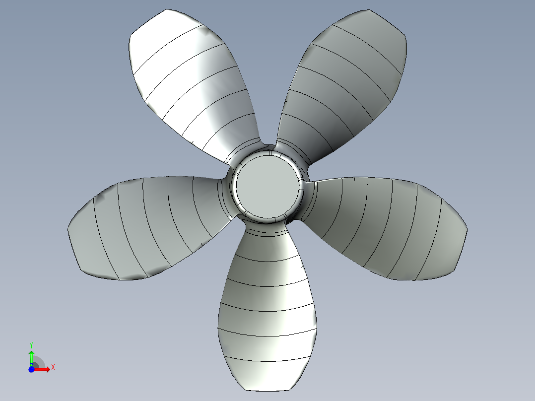 螺旋桨(64)前视图