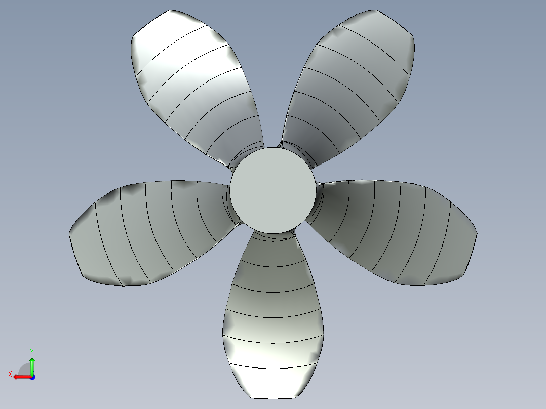 螺旋桨(64)后视图