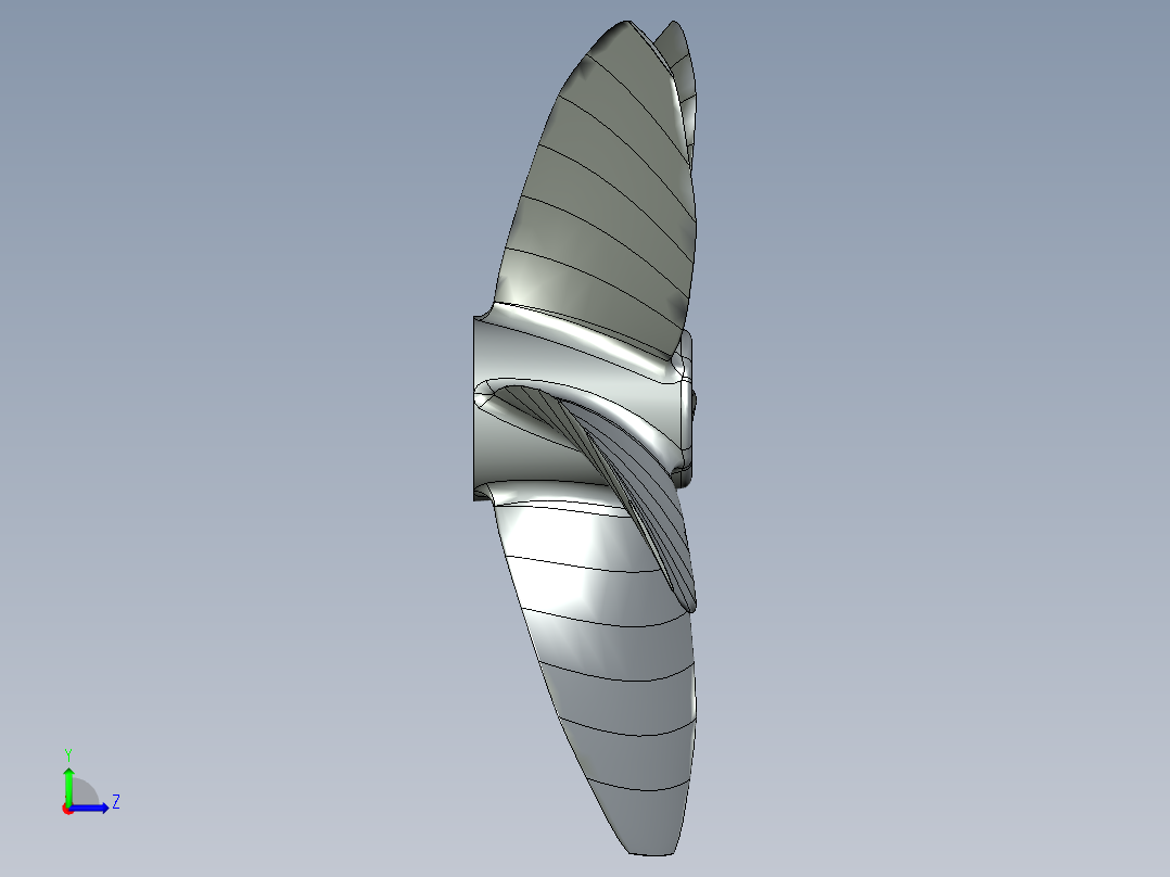 螺旋桨(64)左视图