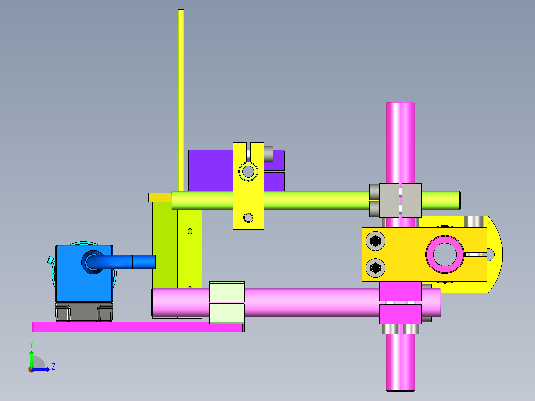 可调节视觉相机视觉相机模块左视图