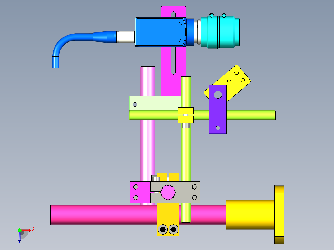 可调节视觉相机视觉相机模块俯视图