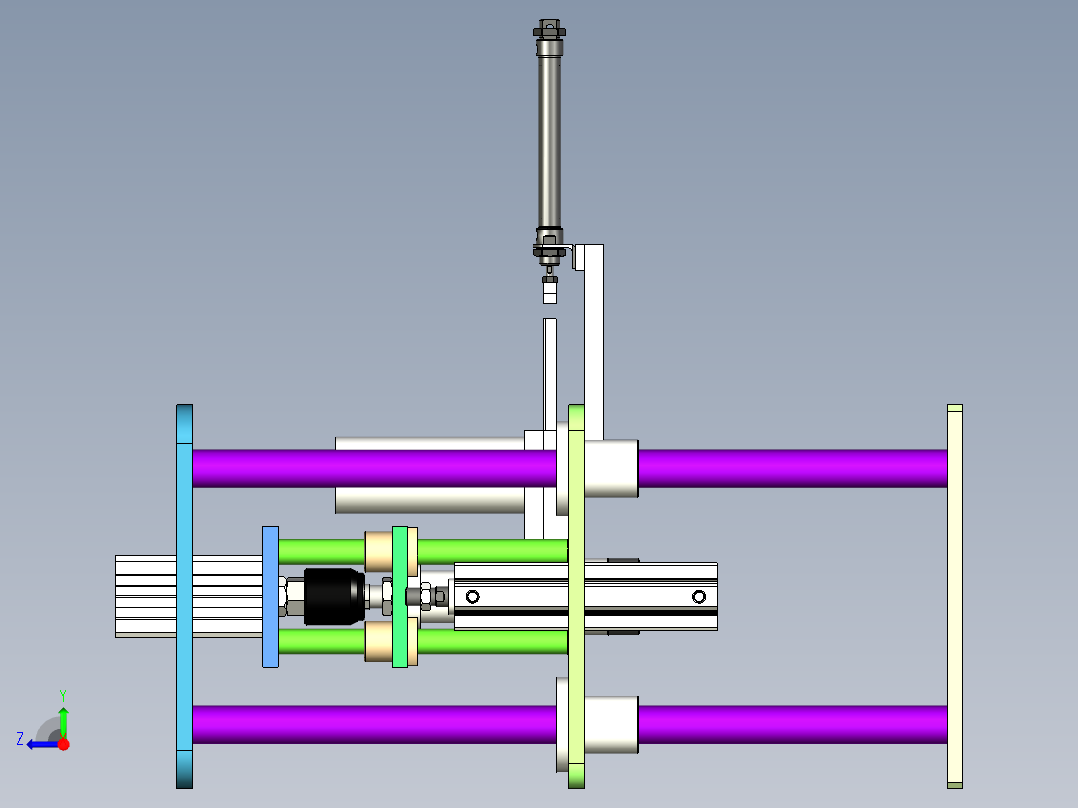孔卡 自动安装右视图