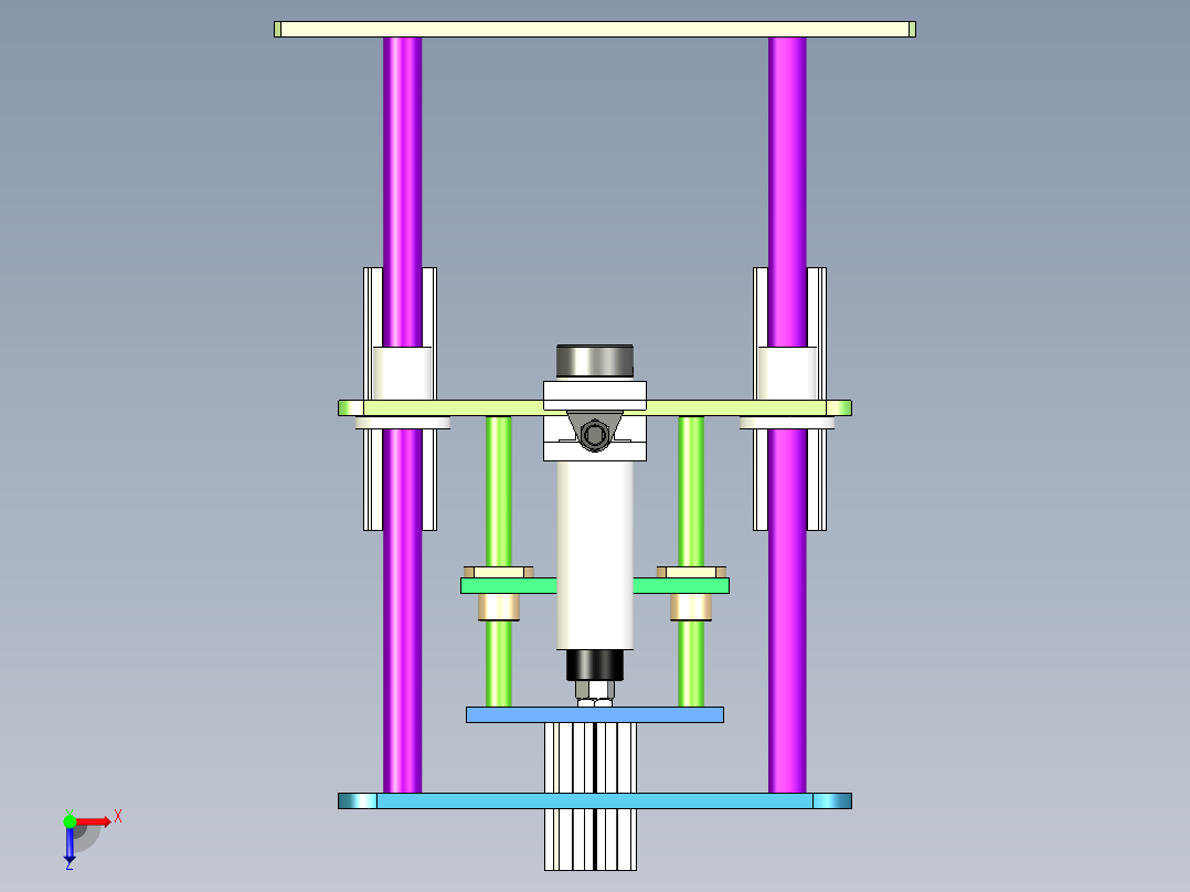 孔卡 自动安装俯视图