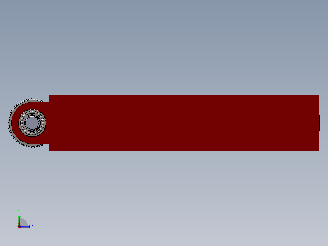 玉米秸秆保留型收割机的秸穗处理系统的设计说明书及全套图纸左视图