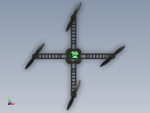 四轴飞行器_无人机框架前视缩略图