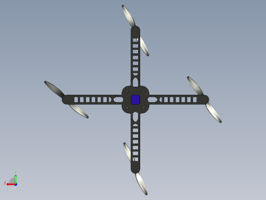 四轴飞行器_无人机框架后视缩略图