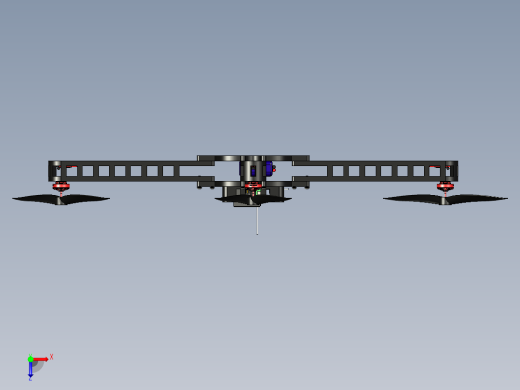 四轴飞行器_无人机框架俯视缩略图