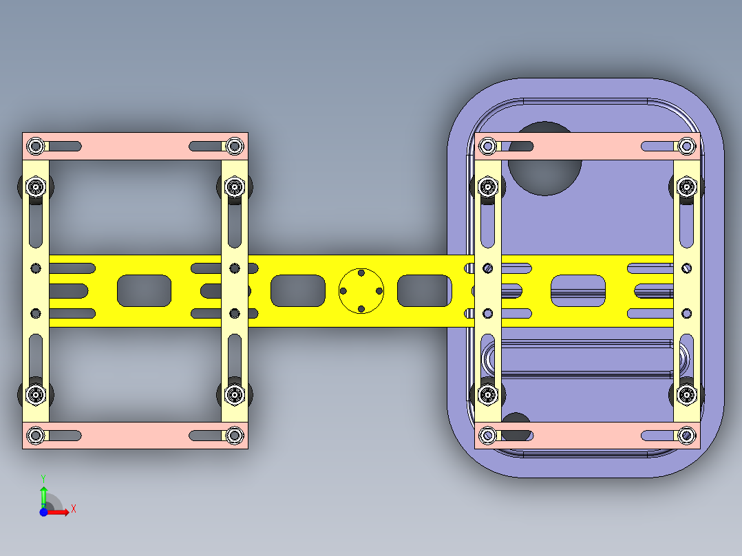 可调节吸盘手抓前视图