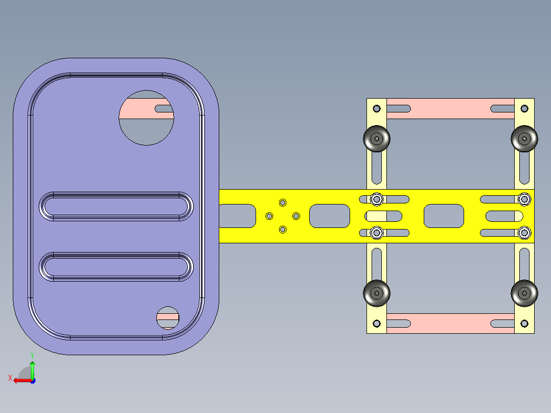 可调节吸盘手抓后视图
