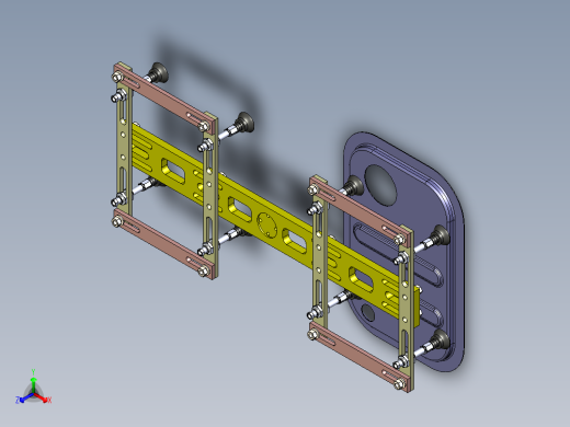 可调节吸盘手抓正等轴测缩略图