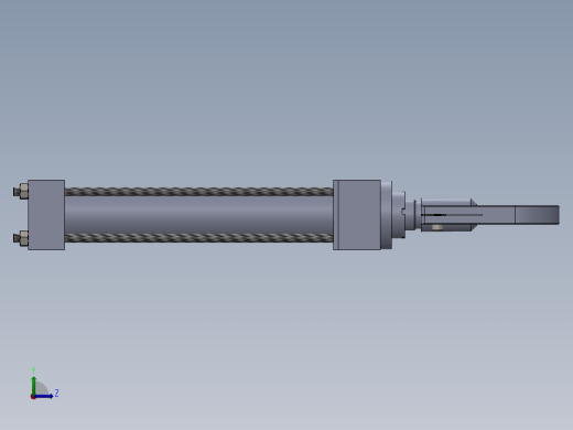 拉杆液压缸-40x28x200-mm-1.snapshot.1左视缩略图