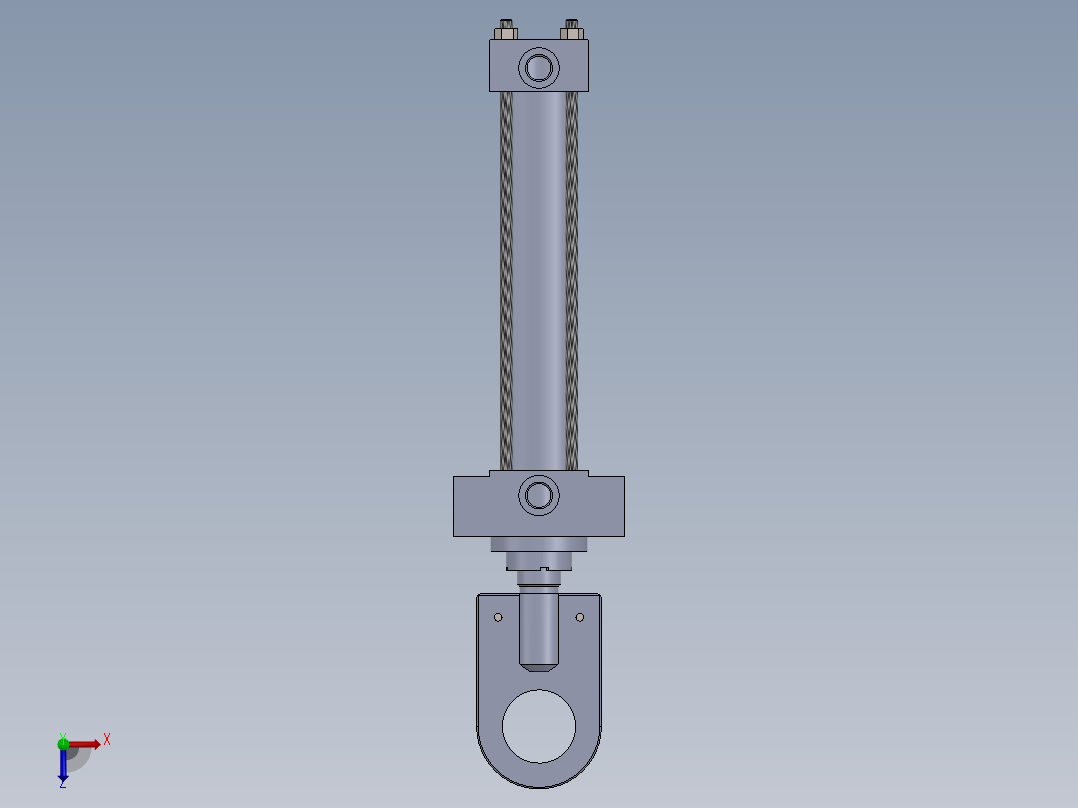 拉杆液压缸-40x28x200-mm-1.snapshot.1俯视图