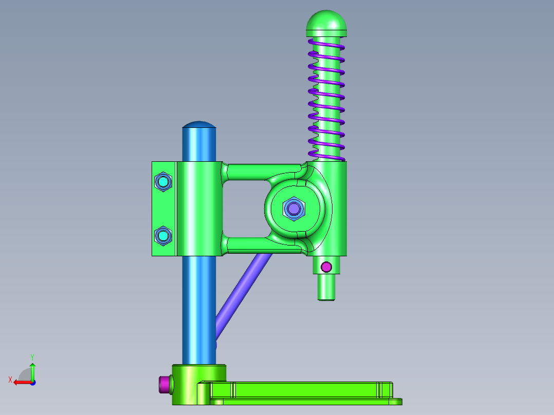 压扣机包布扣机器后视图