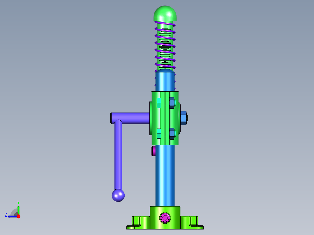 压扣机包布扣机器右视图