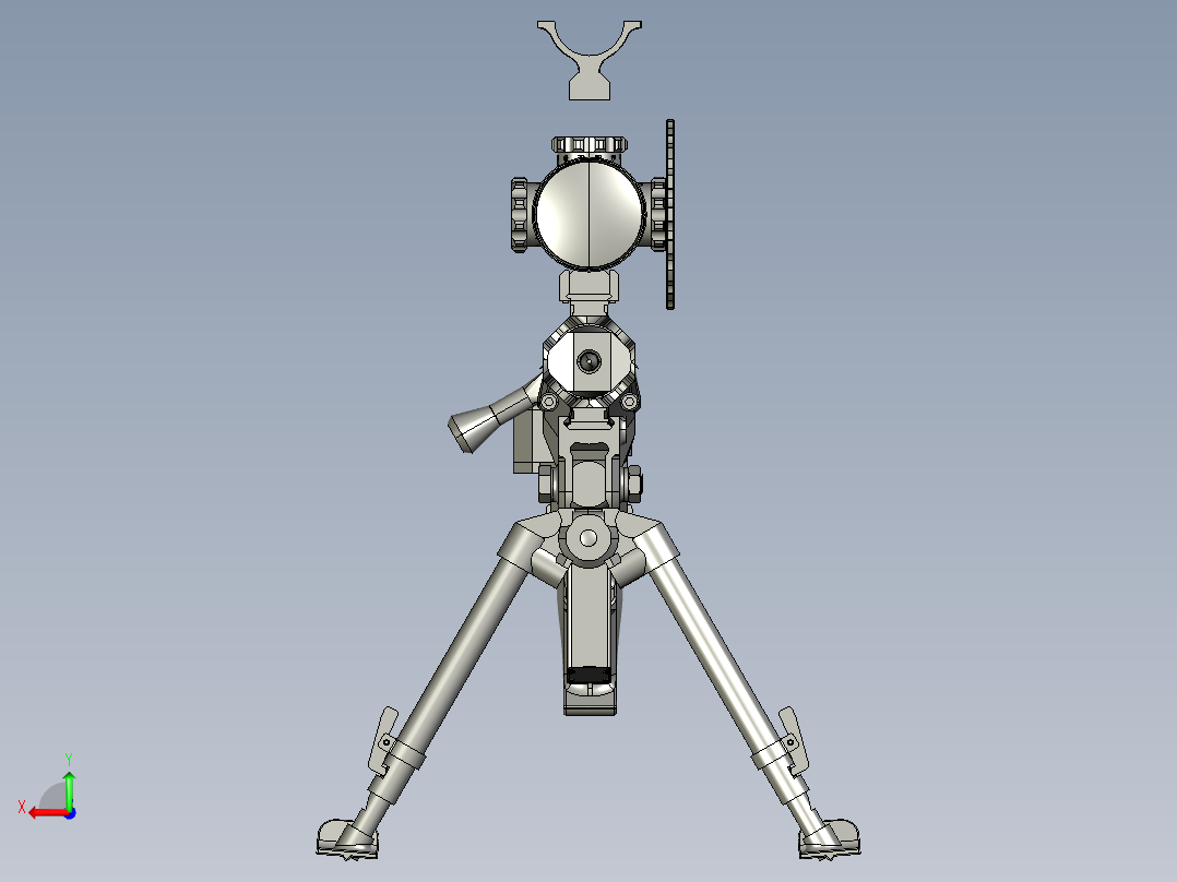 手枪左轮冲锋枪老式狙击步枪设计3D图纸custom-rifle-for-presize-shooting STP IGS后视图