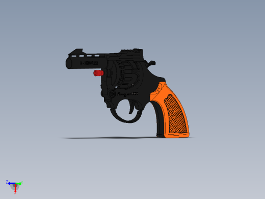 手枪左轮冲锋枪老式狙击步枪设计3D图纸pistol-sonic-toy SW