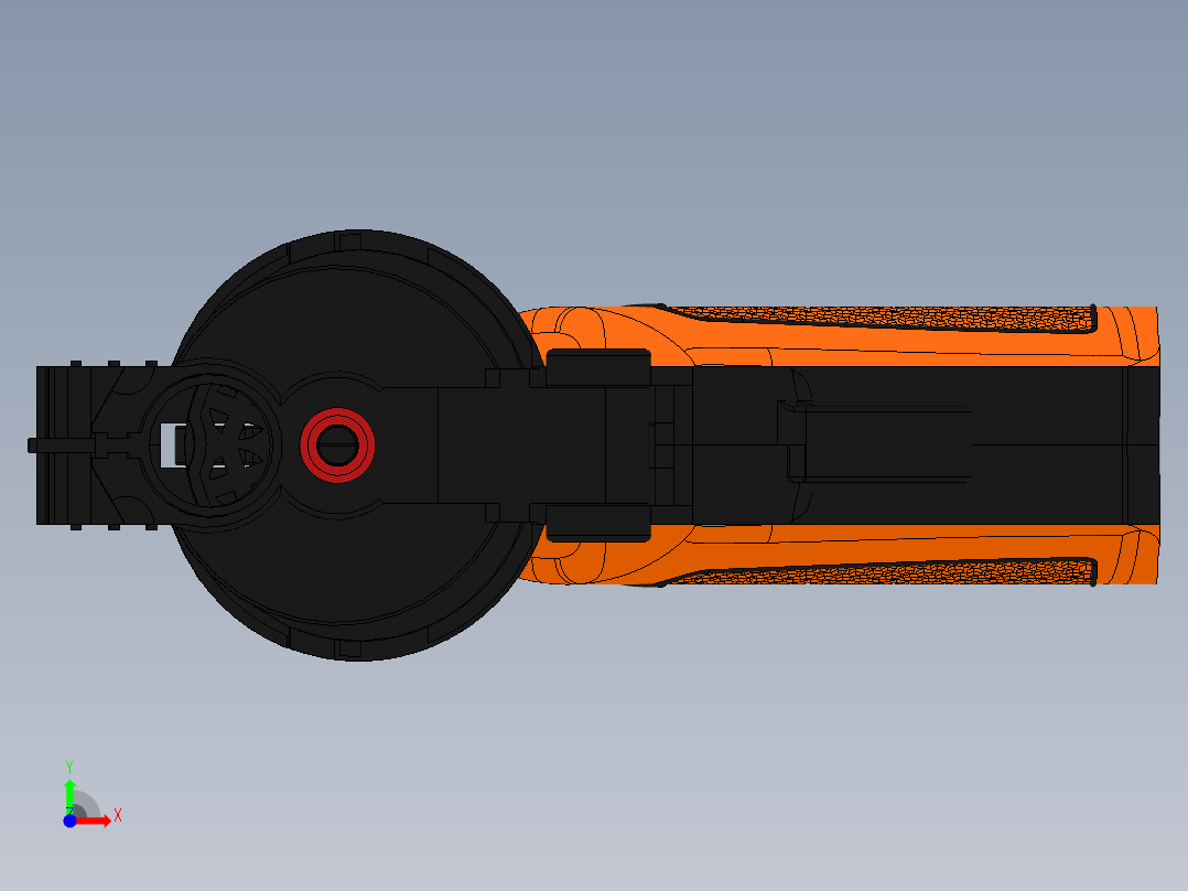 手枪左轮冲锋枪老式狙击步枪设计3D图纸pistol-sonic-toy SW前视图