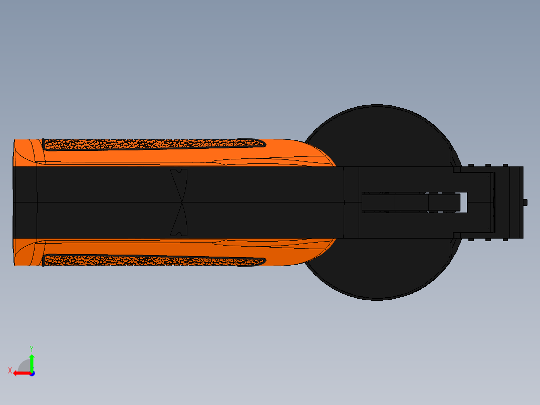 手枪左轮冲锋枪老式狙击步枪设计3D图纸pistol-sonic-toy SW后视图