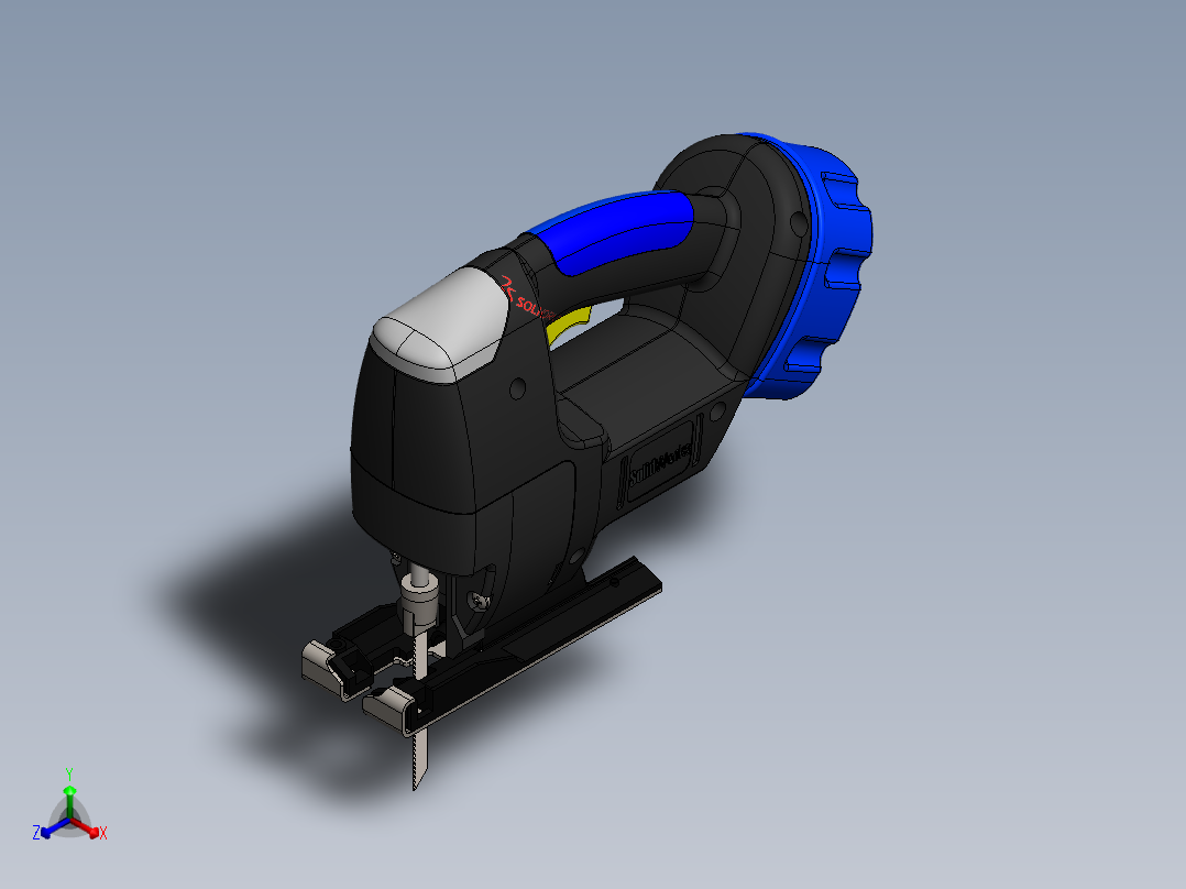曲线锯正等轴测图