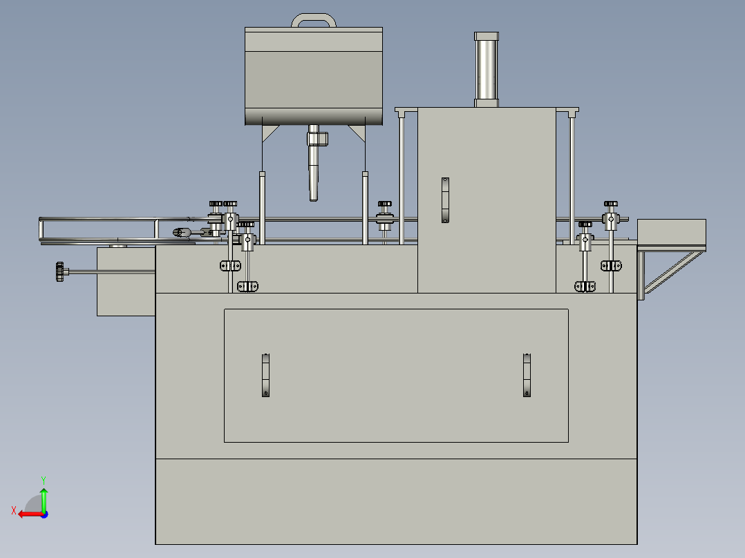 酱品全自动灌装线后视图