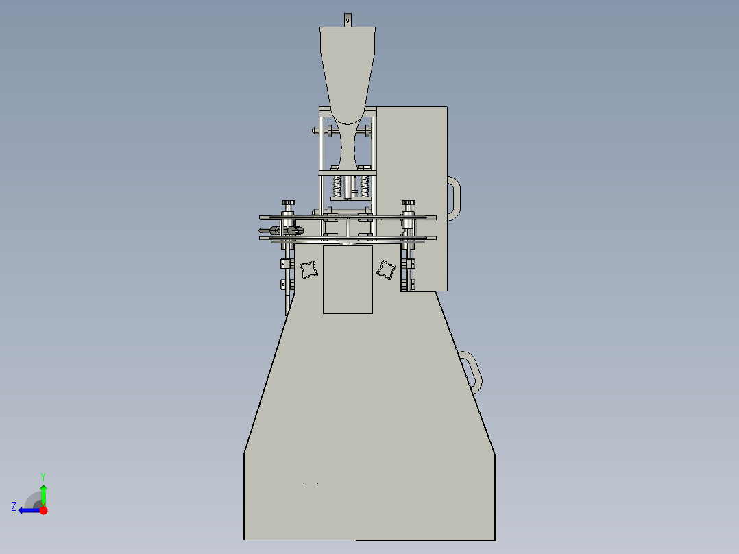 酱品全自动灌装线右视图