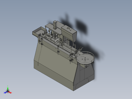酱品全自动灌装线正等轴测缩略图